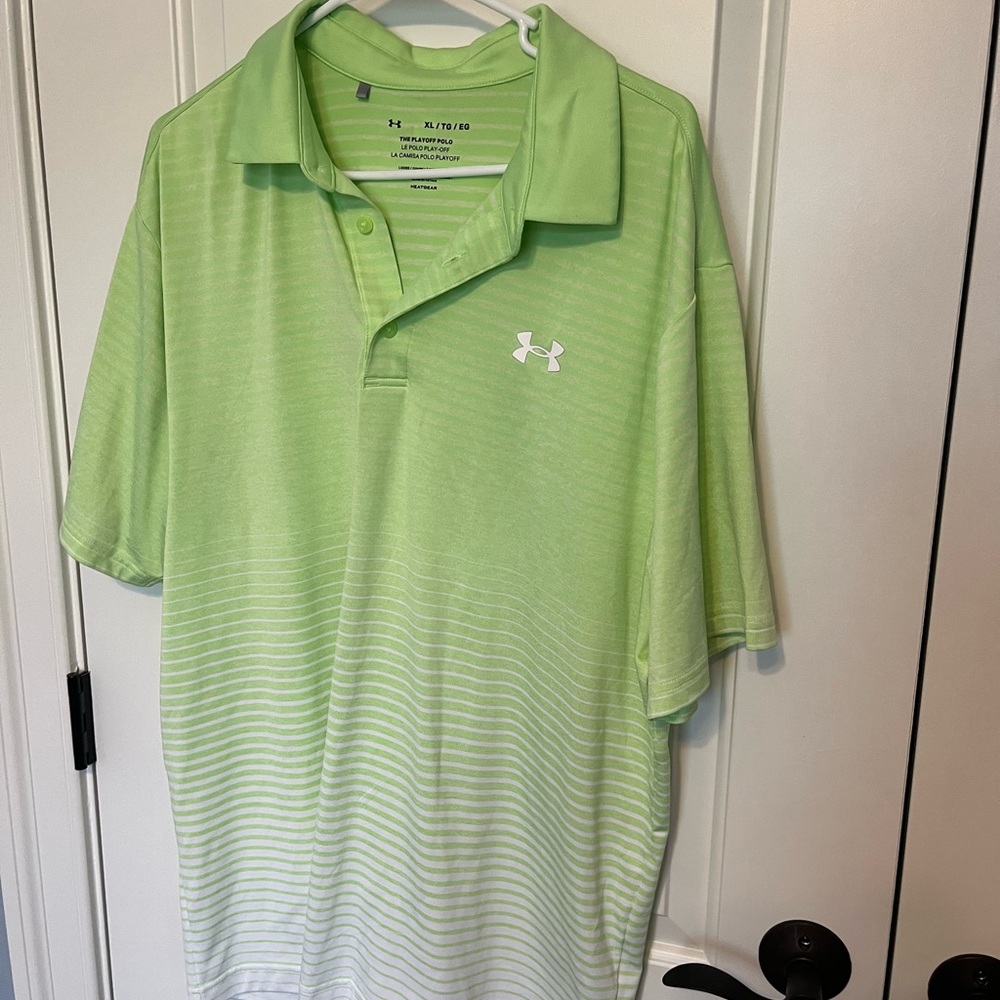 Under Armour Men's Light Green Polo Shirt